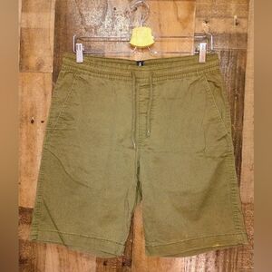 Volcom Mens Green Drawstring Jogger Short Size Medium